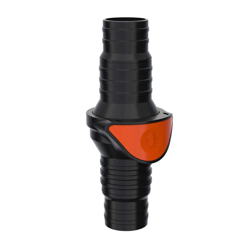 SEAFLO in-Line/ 90° Quick Disconnect Non-Return Check Valve PA6+GF+POM Construction, Anti-Backflow Design, Versatile Applications (Choose Size and Style) 1-Pack Inline Straight 1-1/4"-1½"