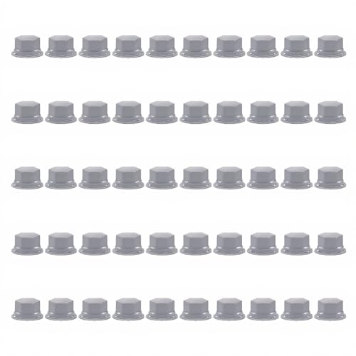PUSOKEI Hexagonal Screw Head Caps, Silicone Material 50 Pieces Easy Installation Hex Screw Bolt Cover for Machinery Fasteners (M20)
