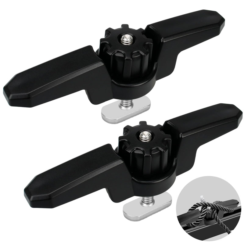 Kayak Track Mount Anchor Cleat, for XL Track Mount Line Cleat Kayak Accessories （2 Pack）