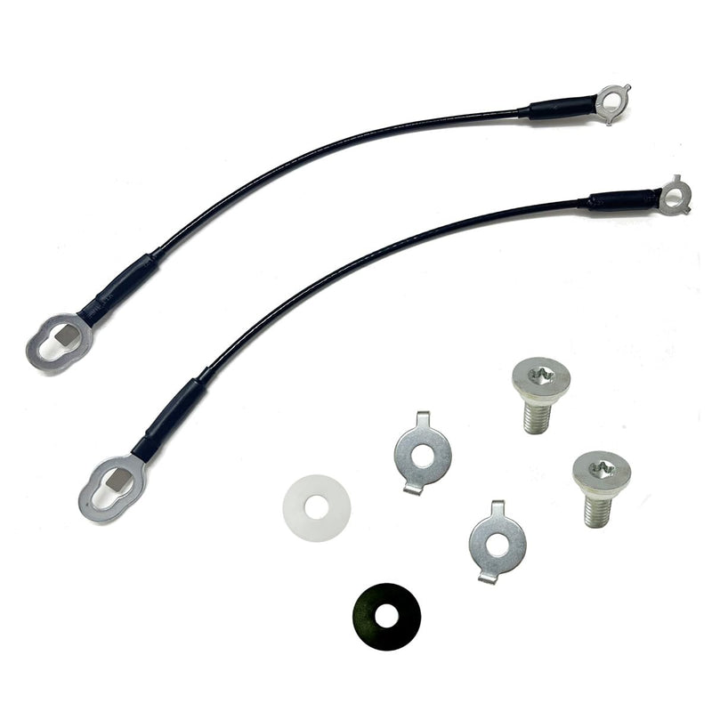 Tailgate Support Cable Straps, Compatible with 2007-2021 Toyota Tundra, Length 17-3/4", Replaces 65770-0C060 65770-0C070