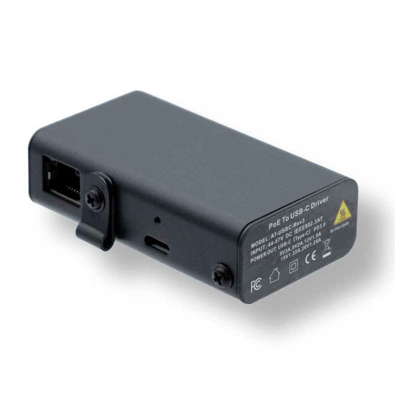 PoE Texas PoE+ to USB-C Splitter - PoE+ Splitter USB-C 25W Power Delivery for iPad, Tablet, Google Nest Cam - Convert PoE to 5V, 9V, 12V, 15V or 20V 30w Power Only