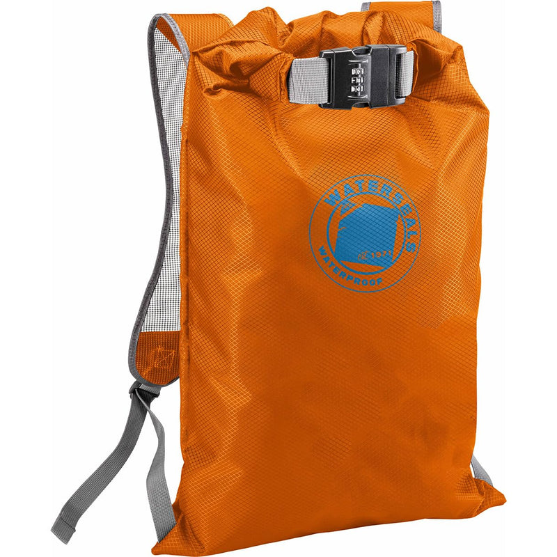 Lewis N. Clark WaterSeals Locking Backpack | Waterproof Bag | Anti-Theft Combination Lock | For Men & Women | Orange