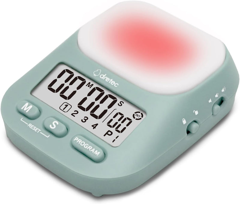 dretec pomodoro Timer, Productivity for Studying, Large Button, Interval,Blue Blue