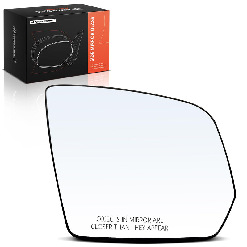 A-Premium Right Passenger Side Heated Mirror Glass with Backing Plate - Compatible with Mercedes-Benz ML320 2009, ML350 2008-2010, ML450 2010, ML550 2009-2010, ML63 AMG, GL320, GL350, GL450, GL550
