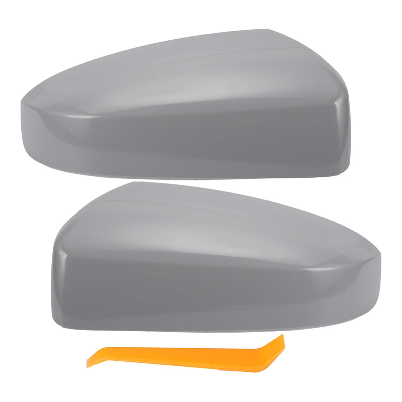 X AUTOHAUX 1 Set Car Rear View Driver Passenger Side Mirror Cover Cap Replacement Gray for NISSAN SENTRA 2007 2008 2009 2010 2011 2012 Mirror Guard Covers