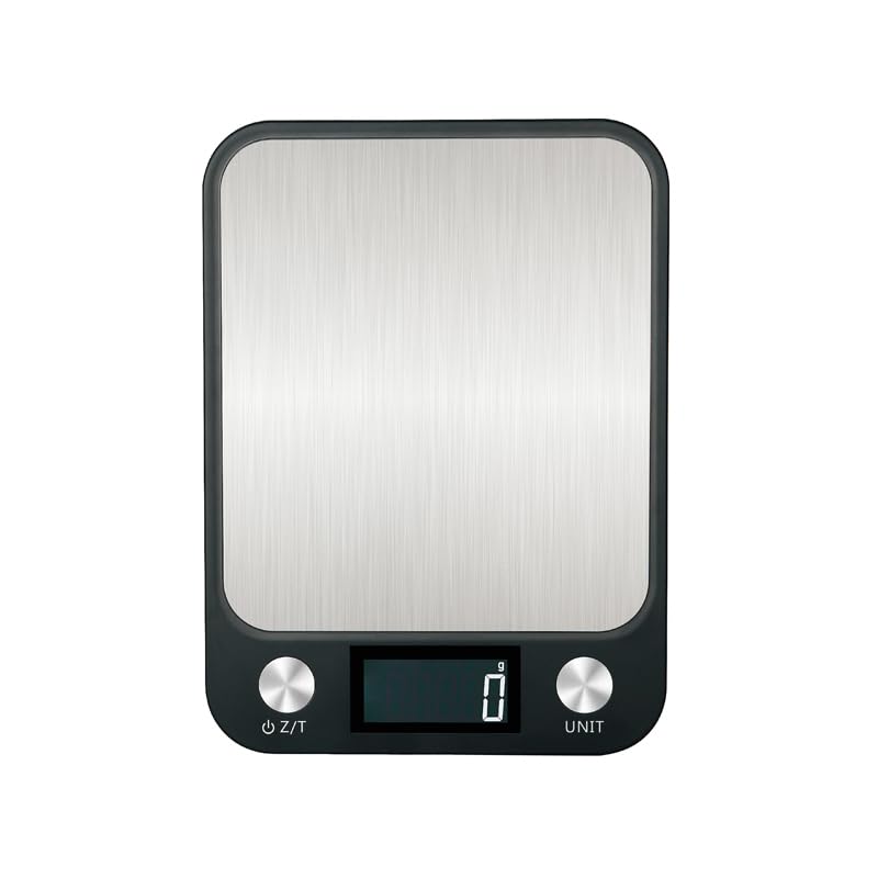 Digital Kitchen Scale, Food Scale for Bakers, Candle and Soap Making | Baking Scale for Precise Weight Measuring | Stainless Steel Large Platform Weighs up to 15kg