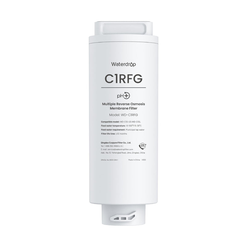Waterdrop C1RFG Filter for C1SL Countertop RO System, 12-month Lifetime