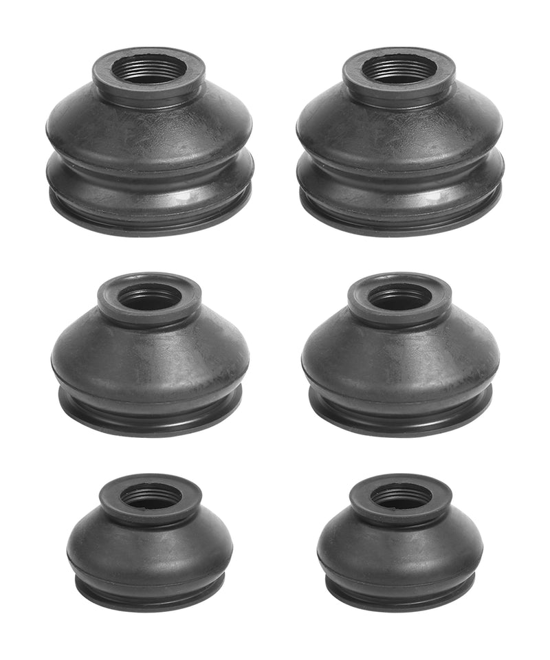 6PCS Tie Rod Boot,Car Accessories Rubber Tie Rod End Boot,Ball Joint Boot Replacement,Turn To Rod Arm Ball Joint Head Dust Protection Rubber Cover,Fit for Most Car Suspension Steering Parts