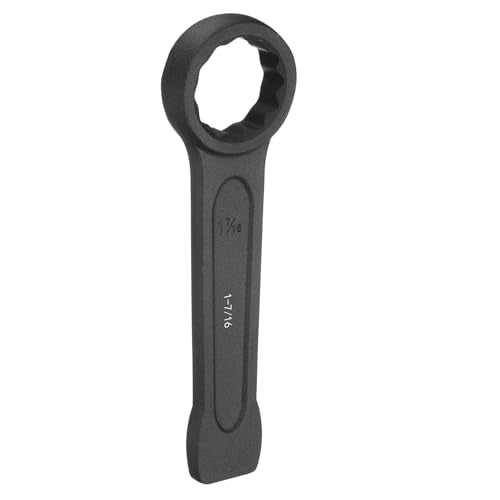 HARFINGTON Striking Wrench 1-7/16" 12-Point Flat Strike Wrench Slogging Ring Spanner Straight Handle Box End Striking Wrenches 1-7/16"