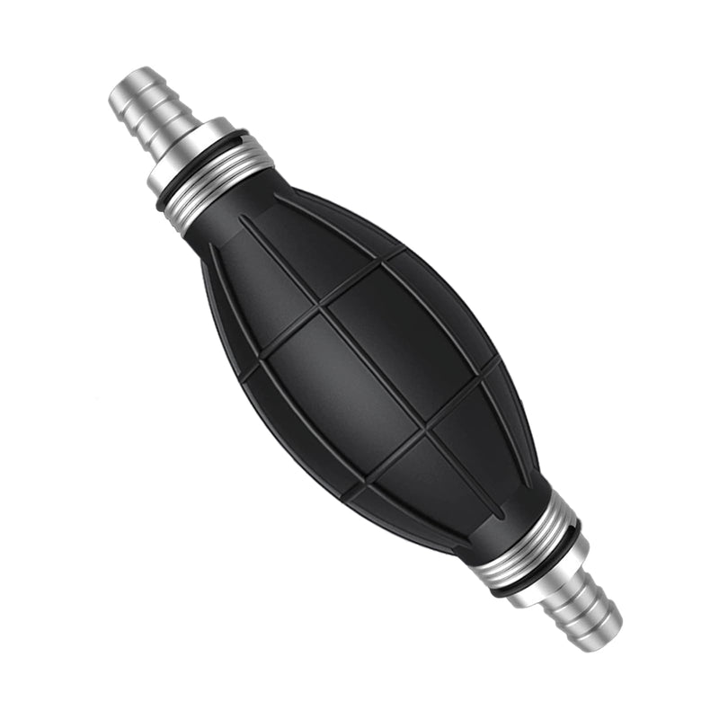 6mm 1/4" Hand Fuel Pump, Black Primer Bulb Rubber Fuel Pump, Transfer Vacuum Gasoline Petrol Diesel Fuel Line Hand Primer Bulb for Marine Boat& Car & Motorcycle 6mm 1/4inch