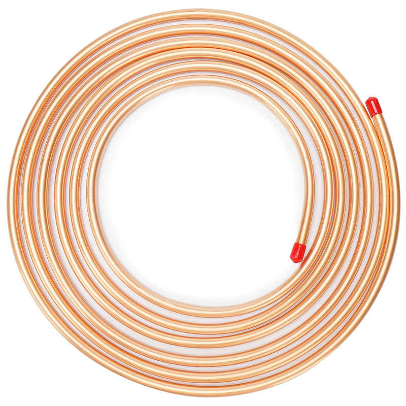 3/4" OD x 5 Ft Copper Tubing, 99.9% C12200 ASTM B280, T2 Pure Copper Tube, Refrigeration ACR Tubing, HVAC, Refrigerators, Industry, DIY 3/4" OD