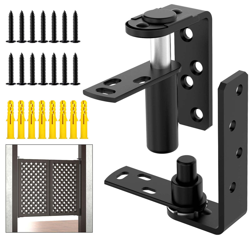Heavy-Duty Self Closing Saloon Door Hinges, 304 Stainless Steel Self-Return Dual Swing Cafe Hinges for Bar, Patio Doors (1, Large) 1