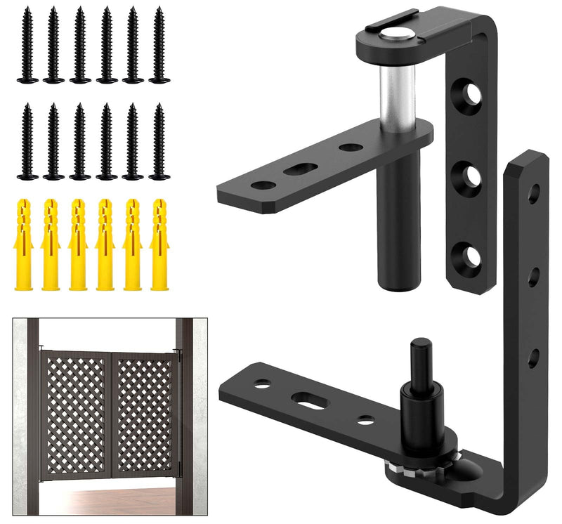Heavy-Duty Self Closing Saloon Door Hinges, 304 Stainless Steel Self-Return Dual Swing Cafe Hinges for Bar, Patio Doors (1, Small) 1