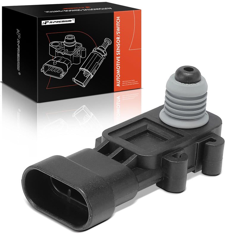 A-Premium Fuel Tank Pressure Sensor Compatible with Chrysler, Dodge, Jeep & Ram - 200, 300, Town & Country, Challenger, Charger, Dart, Grand Caravan, Journey, Cherokee, Compass, Patriot, Wrangler