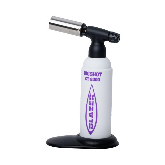 Blazer GT-8000 White/Purple Big Shot Torch - Limited Edition (189-8000-WHITE/PURPLE) | Limited Edition, 189-8000-WHITE/PURPLE