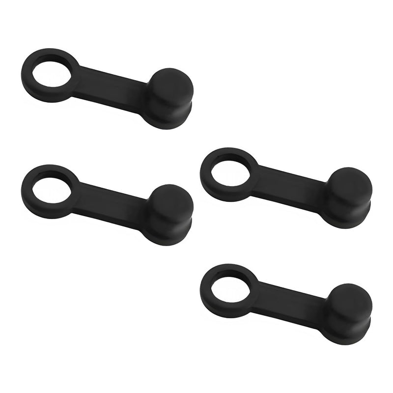 4 PCS Brake Bleed Nipple Caps, Universal Fit, Black Rubber, Premium Quality, Compact, Lightweight, Durable 4PCS