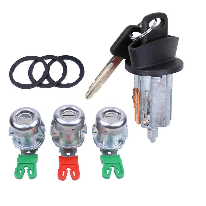 MOTOKU Ignition Switch and Door Lock Cylinder Tailgate Lock Kit for Ford F-150 F-250 F-350 Explorer Sport 1997-2007 for Lincoln Blackwood 2002