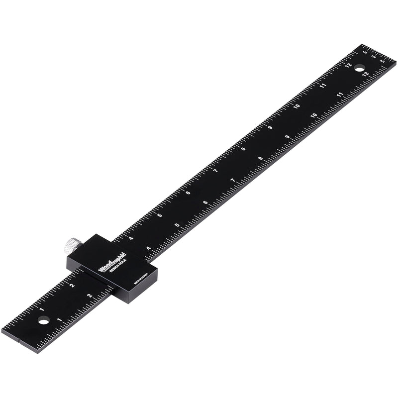 12" Pocket Ruler – Long CNC Machined Marking Ruler for Woodworking, Cabinetry, and Joinery 12 Inch