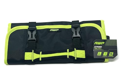 AWP Pocket Tool Roll | | Fits Most Common Tools | Rugged 1680D Polyester | Water-Resistant Construction
