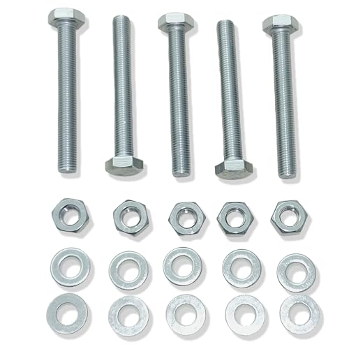 (Pack of 5pcs) M10 Thread Pitch 1.25mm Stainless Steel 304 Metric Hex Head Cap Screws Bolts (M10 x 60mm) M10 x 60mm