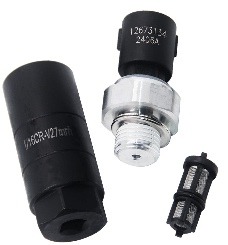 12673134 Oil Pressure Sensor for Chevrolet Silverado 1500 2500 Suburban Buick Chevy Express Avalanche Camaro Tahoe Colorado Equinox GMC Savana,Sierra,Yukon,Canyon Cadillac CTS Escalade 2009-2020 12673134 Oil Sensor with Socket