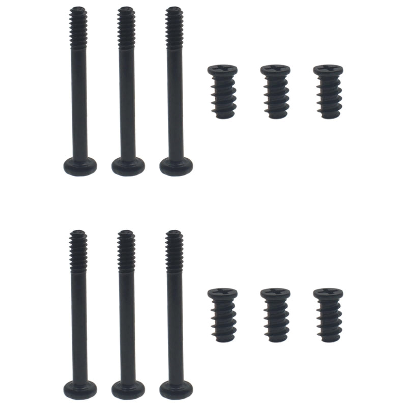 60 PCS Case Fan Long Short Screws Kit #6-32 x 30 MM and M5x10 MM Computer Chassis Fan Components Black Radiator Fan Screws for Computer Case Fan Mount