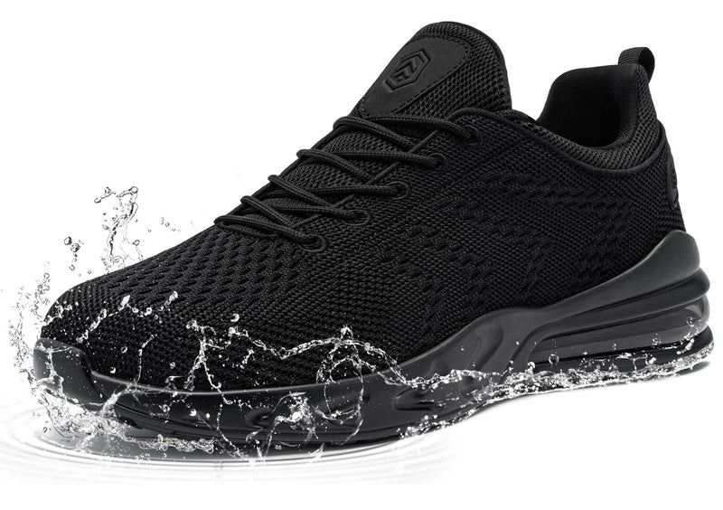 LARNMERN Women's Non Slip Work Shoes Chef Waterproof Sneaker | Slip-on for Kitchen Restaurant Food Sevice Chef Slip Resistant Water Resistant Walking Shoes Zapatos Trabajo Antideslizantes 8 Black