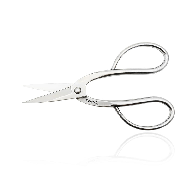 TONMA Ashinaga Bonsai Scissors [Made in Japan] 8 inch Soild Stainless Steel Hasami Pruning Shears Ultra Sharp & Rust-proof, Japanese Bonsai Garden Tools Ashinaga Bonsai Shears
