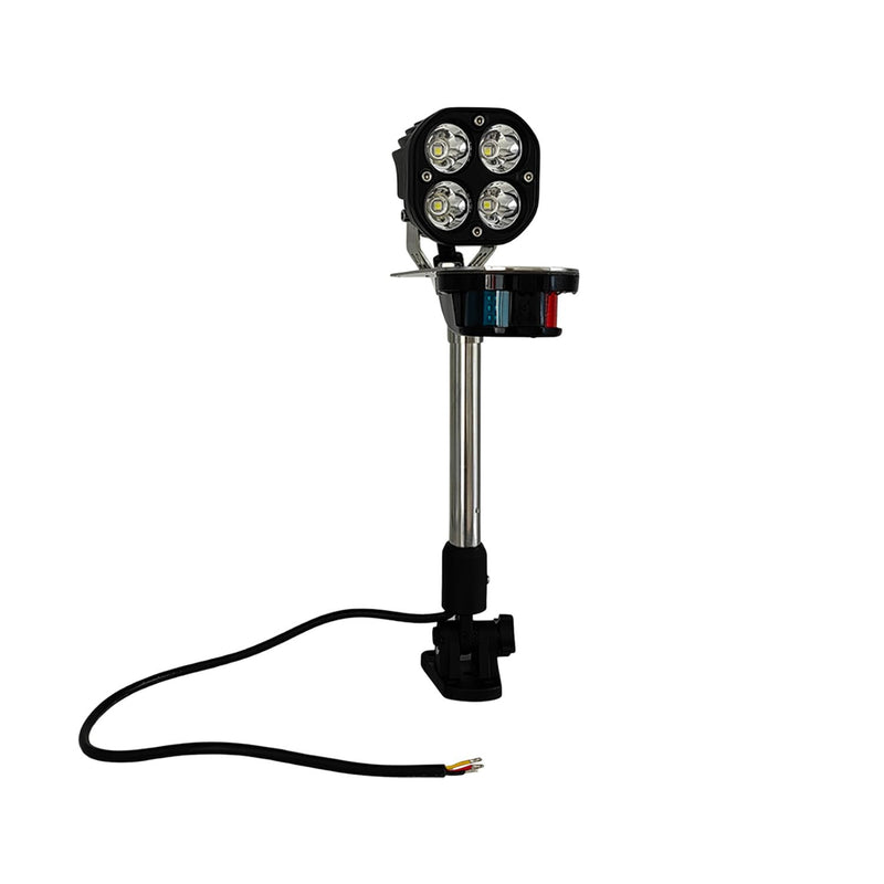 Led Boat Navigation Lights, Waterproof Spot light with Red/Green Nav Lights for Pontoon Yacht and Small Boat