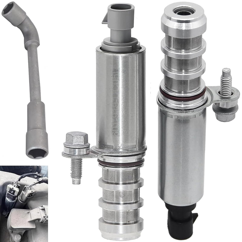 VVT Intake Exhaust Camshaft Position Actuator Solenoid Valve for Chevy GMC Equinox Malibu Cobalt HHR Terrain Pontiac Saturn Buick 2.0L 2.2L 2.4L 12655421 12655420 Camshaft Actuator