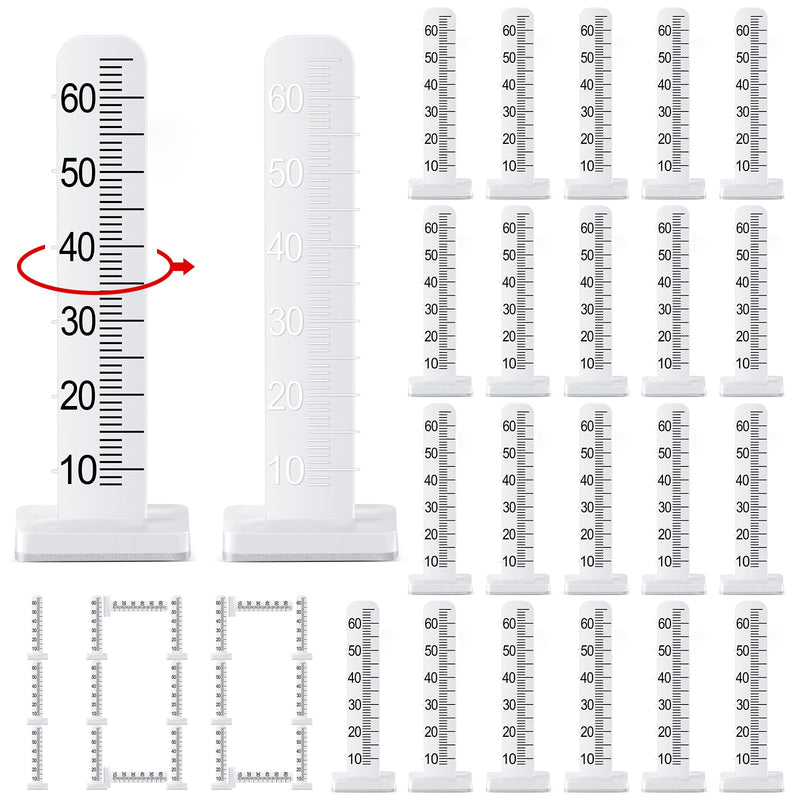 CroBlissful 100 Pcs Self Leveling Pins 2.36 Inches (60 Mm) Level Stick Pegs for Tile Stone Ceramic and Floor Concrete Tools