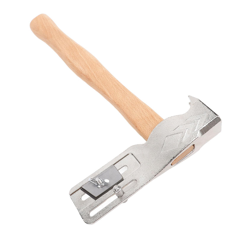MWT 005 MH Roofing Hatchet, 17oz Drywall Hammer Hatchet, Magnet Roofing Hatchet, Carbon Steel Shingling Hammer with Wooden Handle, for Roof Repair, 13.4in, Weak Magnetic