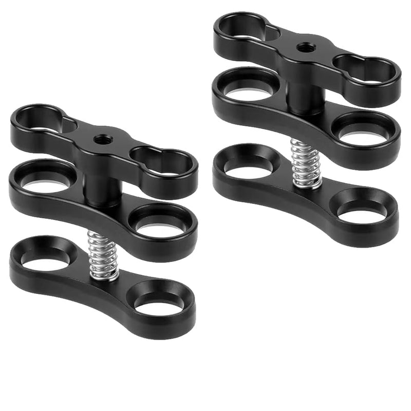 2pcs 1" Underwater Ball Clamp for Diving Camera Arm, Compatible with GoPro Action Camera and Flashlight Arms (CLAMP-2) CLAMP-2