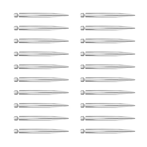 JOJOCY 1/4 x 2.8 inch Sign Standoff Screws 20 Set, M4 Sign Standoffs Wall Standoff Mounting Stainless Steel Acrylic Standoff Screws Silver Advertising Glass Nail Acrylic Plate Stand