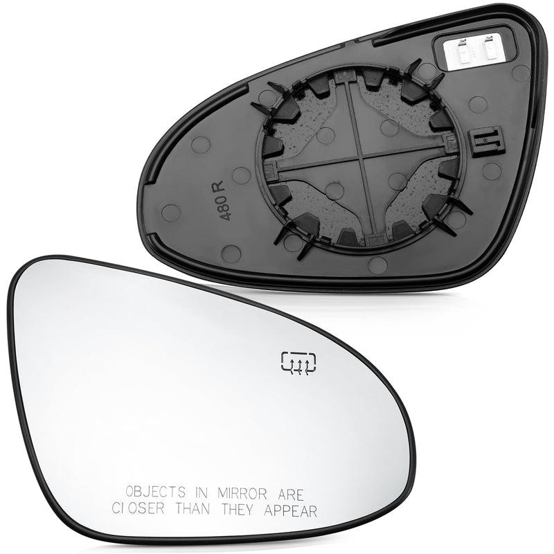 Passenger Side Mirror Replacement for Toyota Corolla 2014 2015 2016 2017 2018 2019 - Right Side Mirror Glass, Rear View Mirrors Glass with Power Heated Passenger Side (Right)