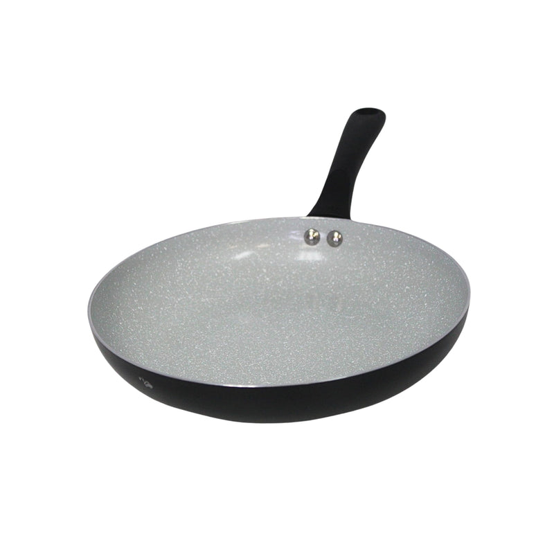 IMUSA 12" Premier Ceramic Nonstick Fry Pan with Cool Touch Handle, Matte Black 12 Inches