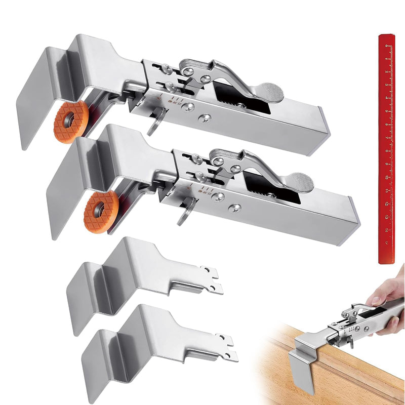 Drawer Front Installation Clamps, Adjustable Drawer Fixing Clamp,for Drawer Clamps for Drawer Panel Installation Fixing Clips With Woodworking Pencil - 2 Sets