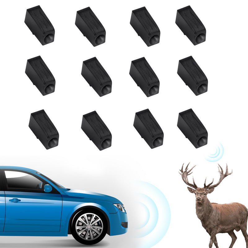 Deer Whistles for Vehicles - Single-Horn Design, Waterproof & High-Frequency Sound, Universal Fit for Cars, Trucks, Motorcycles, RV (12 Packs) - Ideal for Drivers 12 Pack