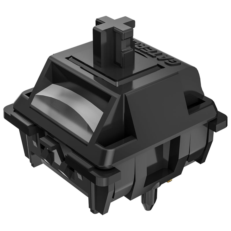Gateron Ghost Switches for Mechanical Gaming Keyboard,5-Pin 48gf RGB SMD Dual-Stage Spring Pre-Lubed Full POM Linear Switches(90PCS) 90Pcs Ghost switch with light guide