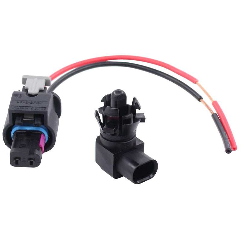 ApplianPar Outside Ambient Air Temperature Sensor and Connector Plug Pigtail Wire Harness Kit for Camaro Colorado Escalade Envision XT5