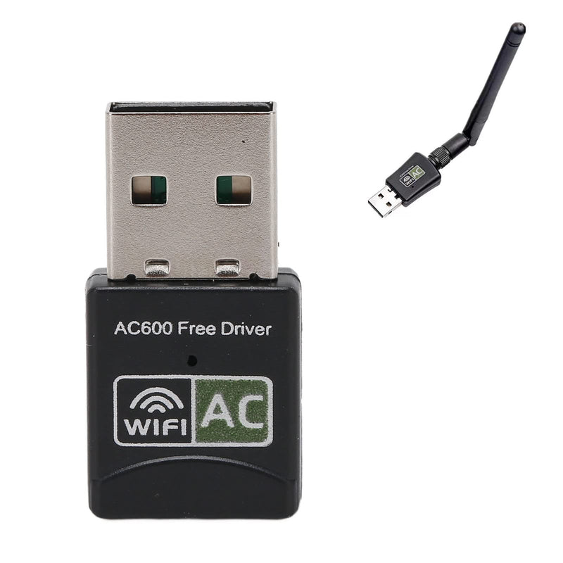 Ejoyous USB Adapter, 600Mbps Dual Band 2.4G 5.8G Support AP Mode IEEE 802.11g Network Adapter for Laptop Desktop PC for Vista/XP/2000/7/8/10, Linux, OS X