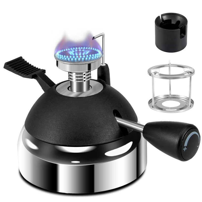 Portable Butane Burner, Mini Butane Stove for Siphon Coffee Maker, Adjustable Flame with Furnace Stand, for Picnic Camping Travel Lab Home