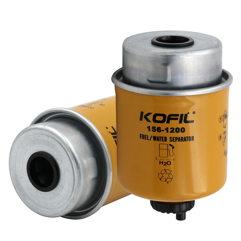 156-1200 Fuel Water Separator, Compatible with CAT 257B 247B3 247B 249D 239D, Replaces BF7675-D, 86759, P551423, FS19621, SN70125, WK8126