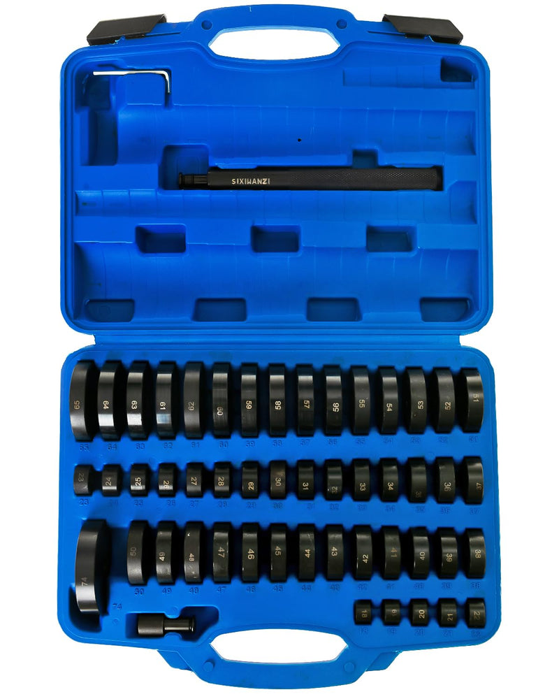 SIXIWANZI 52PCS Bushing Press Kit, Heavy Duty Bushing Bearing and Seal Driver Set