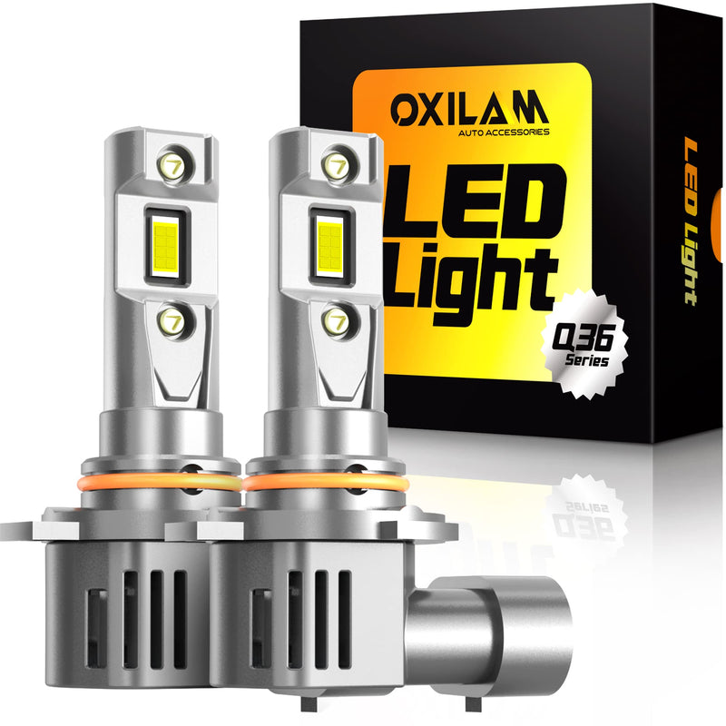 OXILAM 9012/HIR2 Fog Light Bulbs, 6500K Cool White, 6X Brighter than Halogen, IP68 Waterproof, Plug and Play, Pack of 2 Q36 9012
