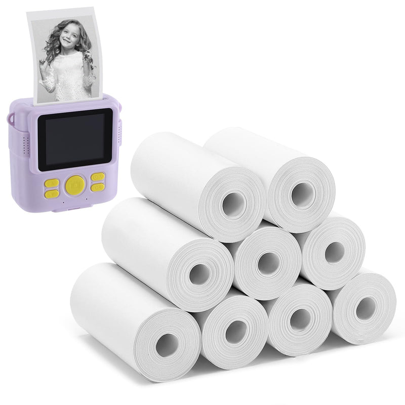 9 Pack Kids Camera Paper Roll Refill - HD Instant Print Thermal Photo Printer Paper for Most Cameras, Birthday Holiday Gifts for Children 9