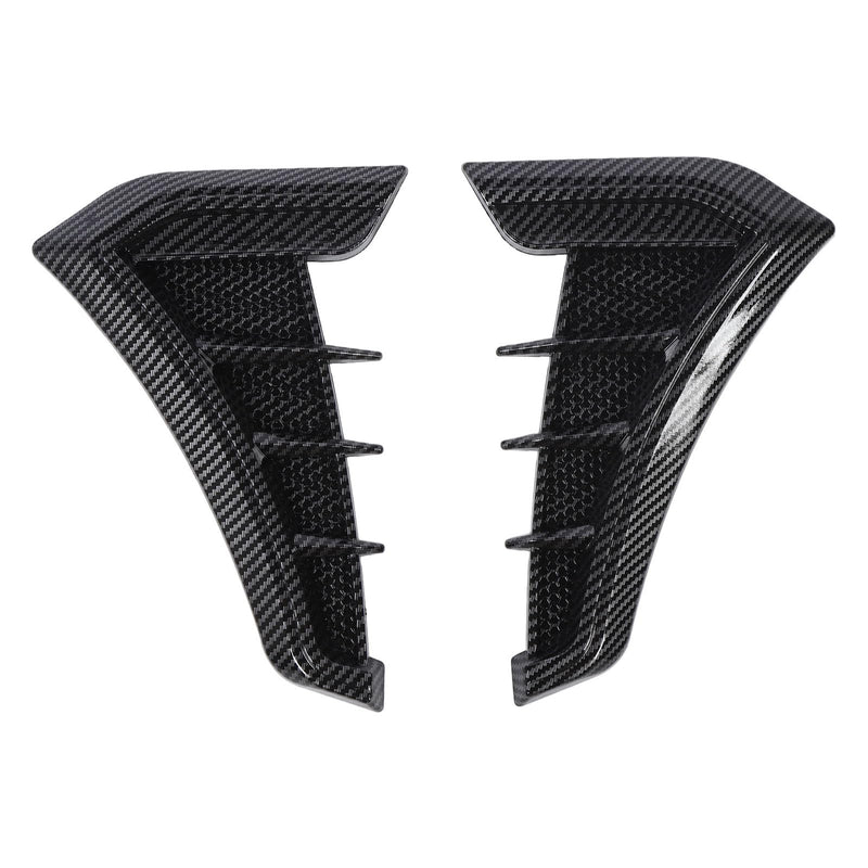 Side Vent Trim 1 Pair Side Vent Trim Sporty Look Enhanced Performance Side Mudguard Air Wing Vent Trim Sticker for 1 Series E90 E91 (Carbon Fiber Style) Carbon Fiber Style