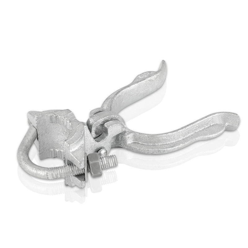 Chain Link Fence Gate Fork Latch - Commercial Heavy Duty - Malleable - Galvanized Gate Latch with Hole for Padlock (1-3/8" x 1-7/8" (2")) 1-3/8" x 1-7/8" (2")
