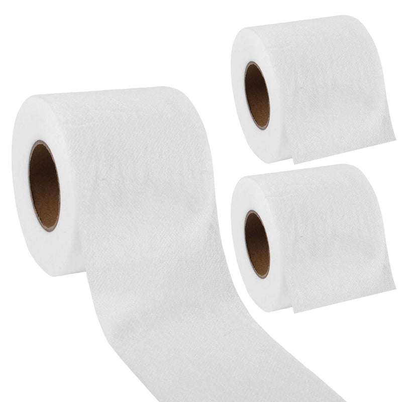 3 Rolls Scrap Tape, White Scrap Booking Tape Water Soluble Diagonal Seam Tape for Sewing Quilting Hemming Accessories