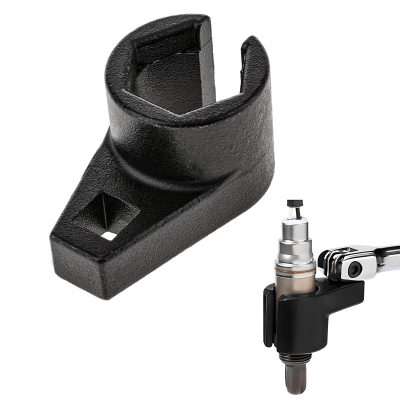 Oxygen Sensor Socket, 3/8-Inch Drive by 7/8-Inch 22mm Oxygen Sensor Socket O2 Sensor Remover, Offset 6-Point Oxygen Sensor Socket Wrench for Most Cars, Car Accessories